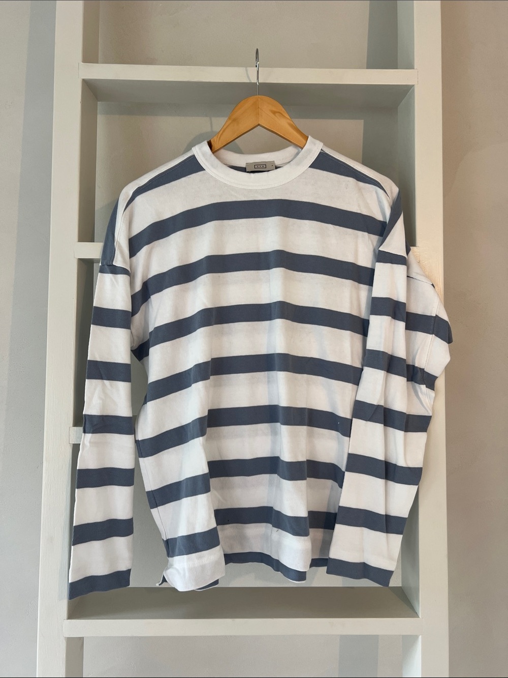 AYR early Mornings Long Sleeve tee in Overcast